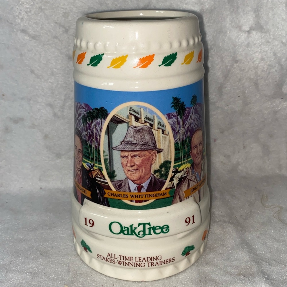 1991 Santa Anita Oak Tree Racing Association Vintage Collectible Beer St…